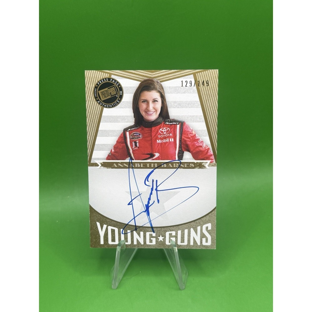 2013 Press Pass Fanfare Young Guns Auto Gold SP/149 Annabeth Barnes #YG-AB